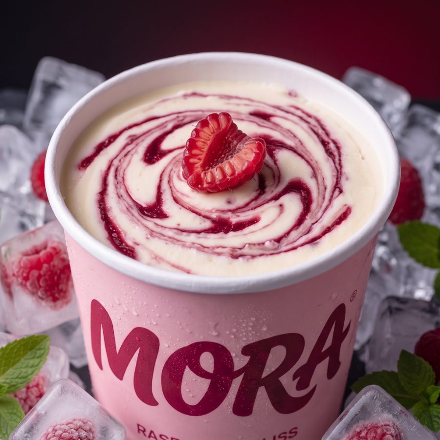 MORA Raspberry Bliss — Swirl macro