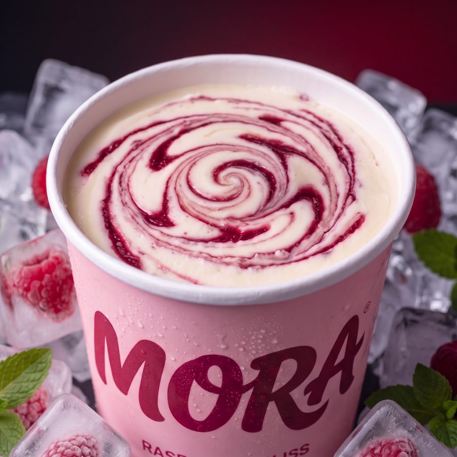 MORA Raspberry Bliss — Texture close-up