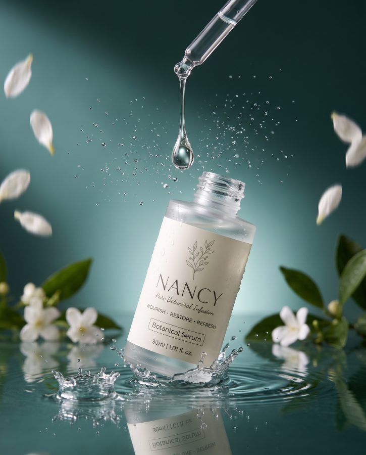 Nancy botanical serum in garden light