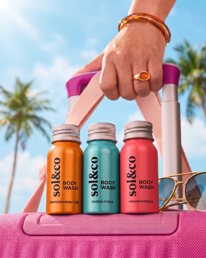 Sol&co body wash travel set — e-commerce ad visual